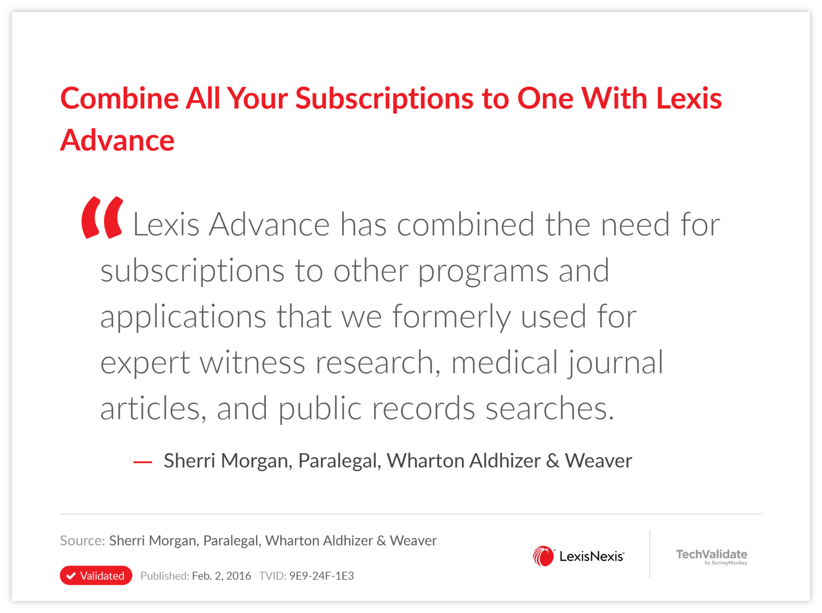 Combine All Your Subscriptions to One With Lexis Advance