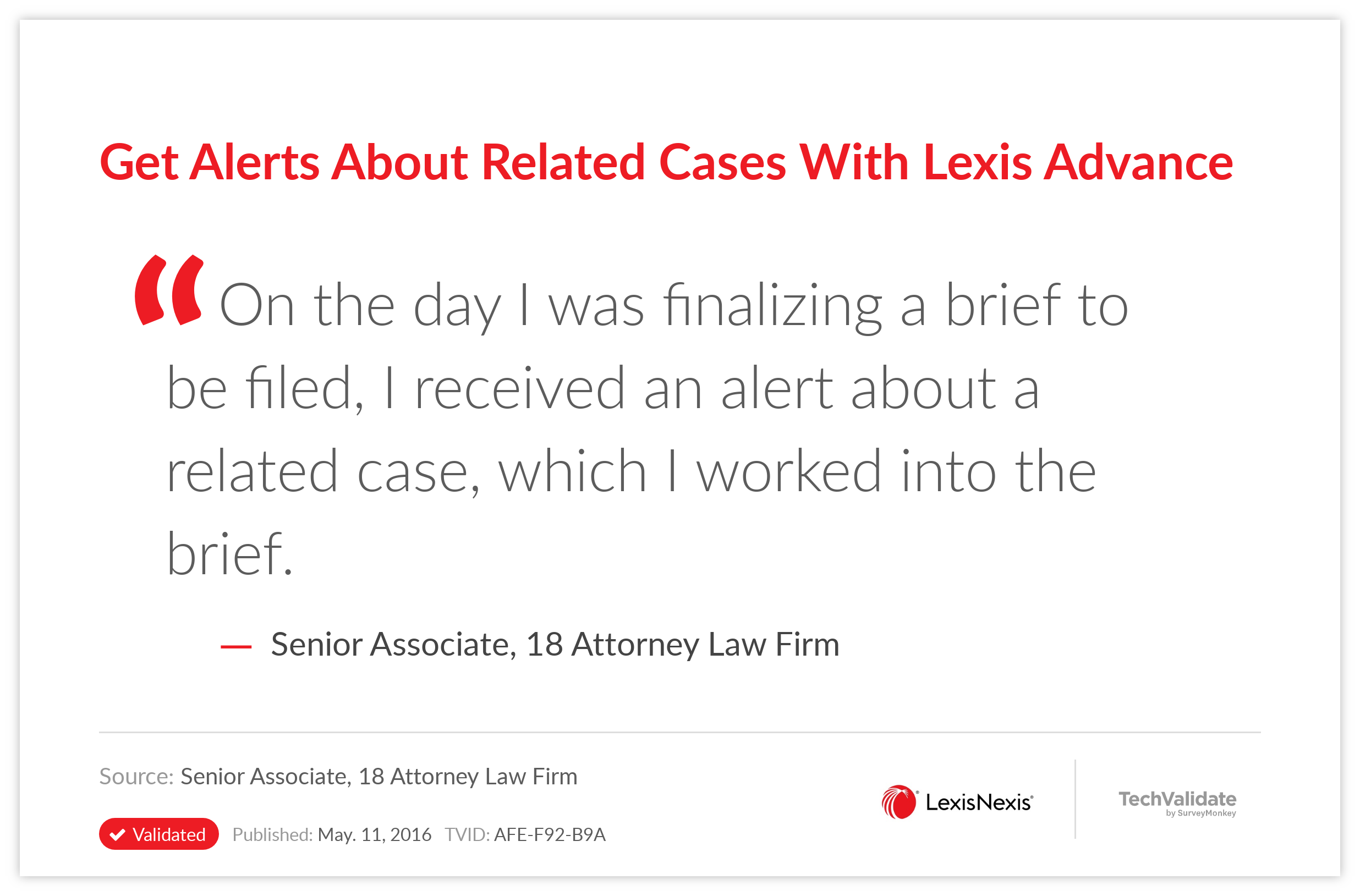Get Alerts About Related Cases With Lexis Advance
