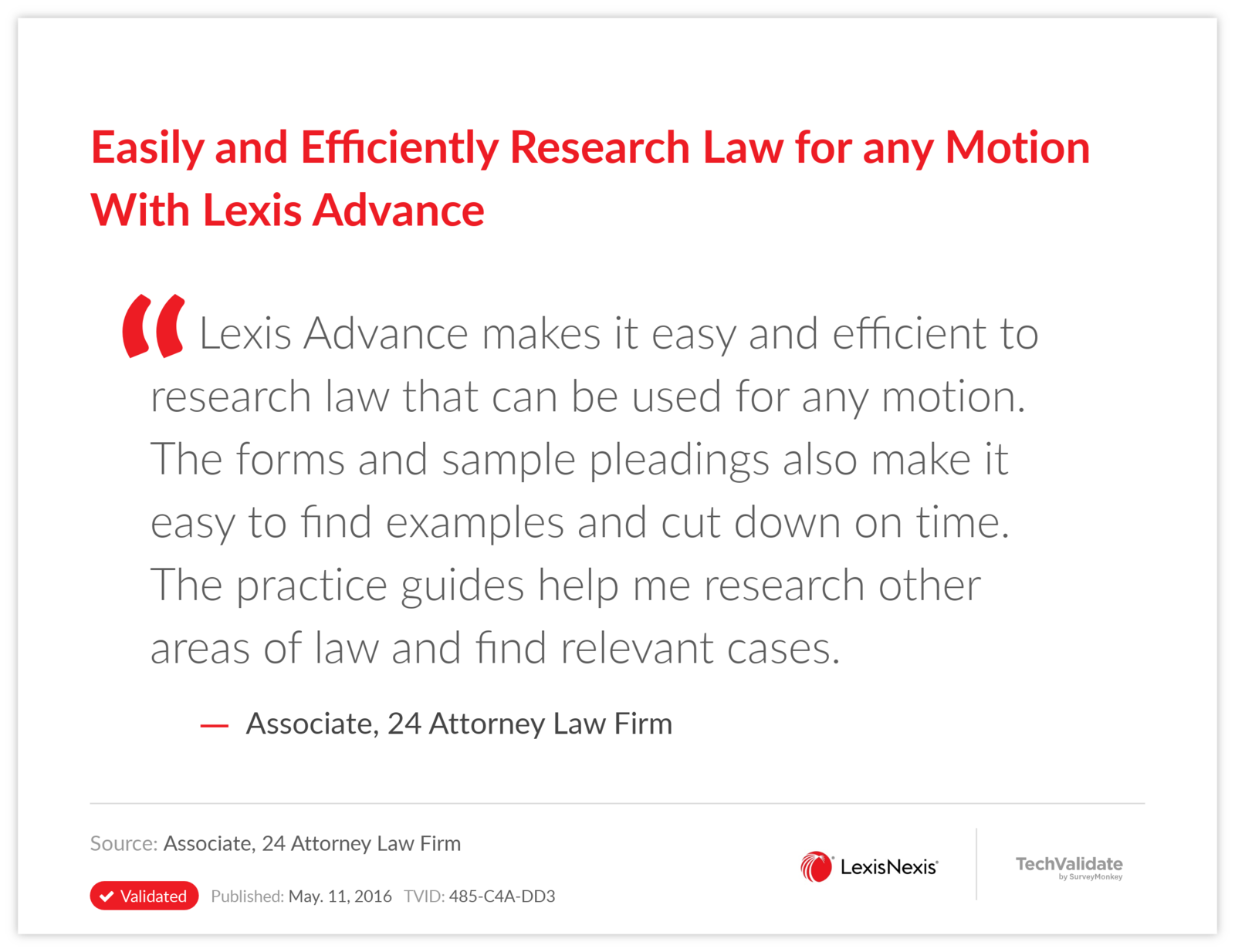 Easily and Efficiently Research Law for any Motion With Lexis Advance