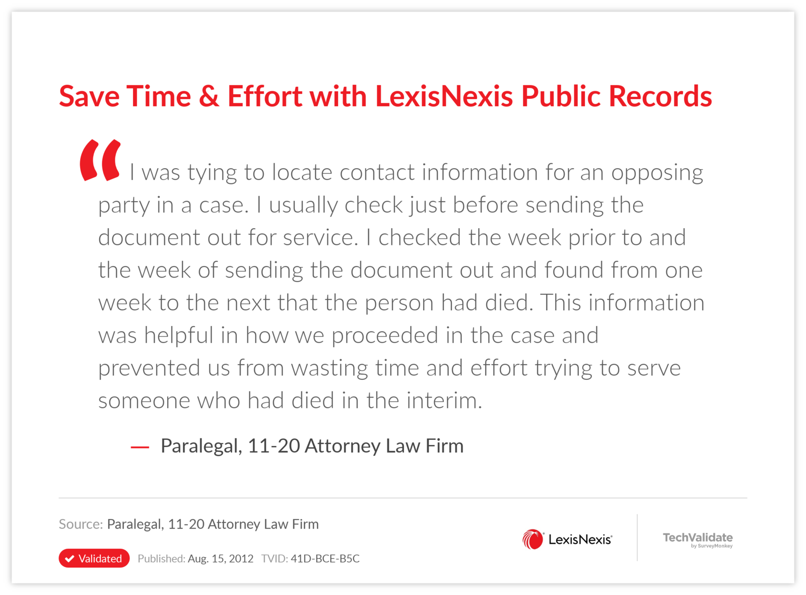 Save Time & Effort with LexisNexis Public Records
