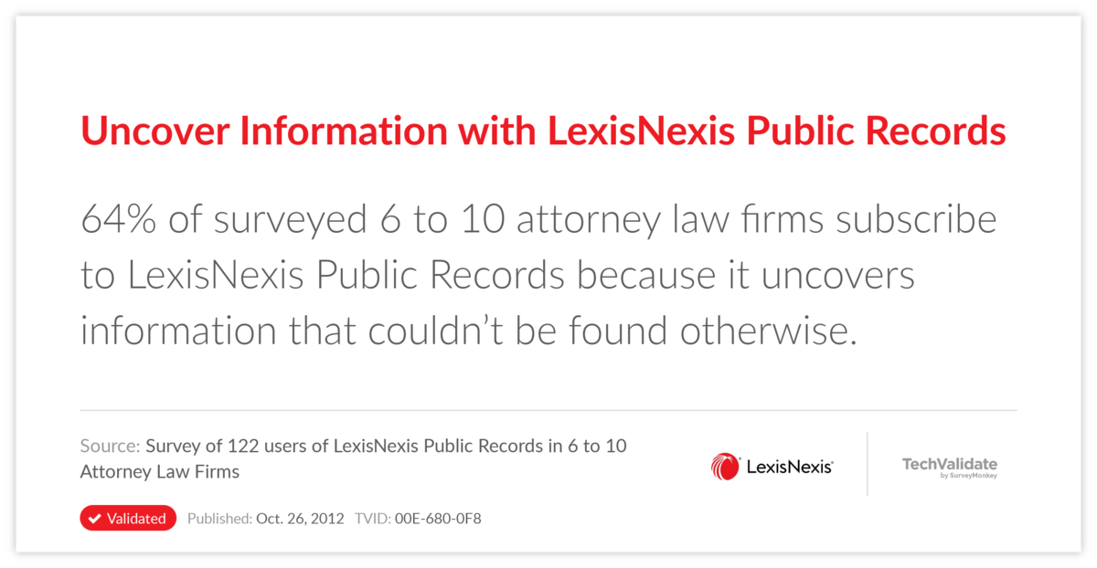 Uncover Information with LexisNexis Public Records