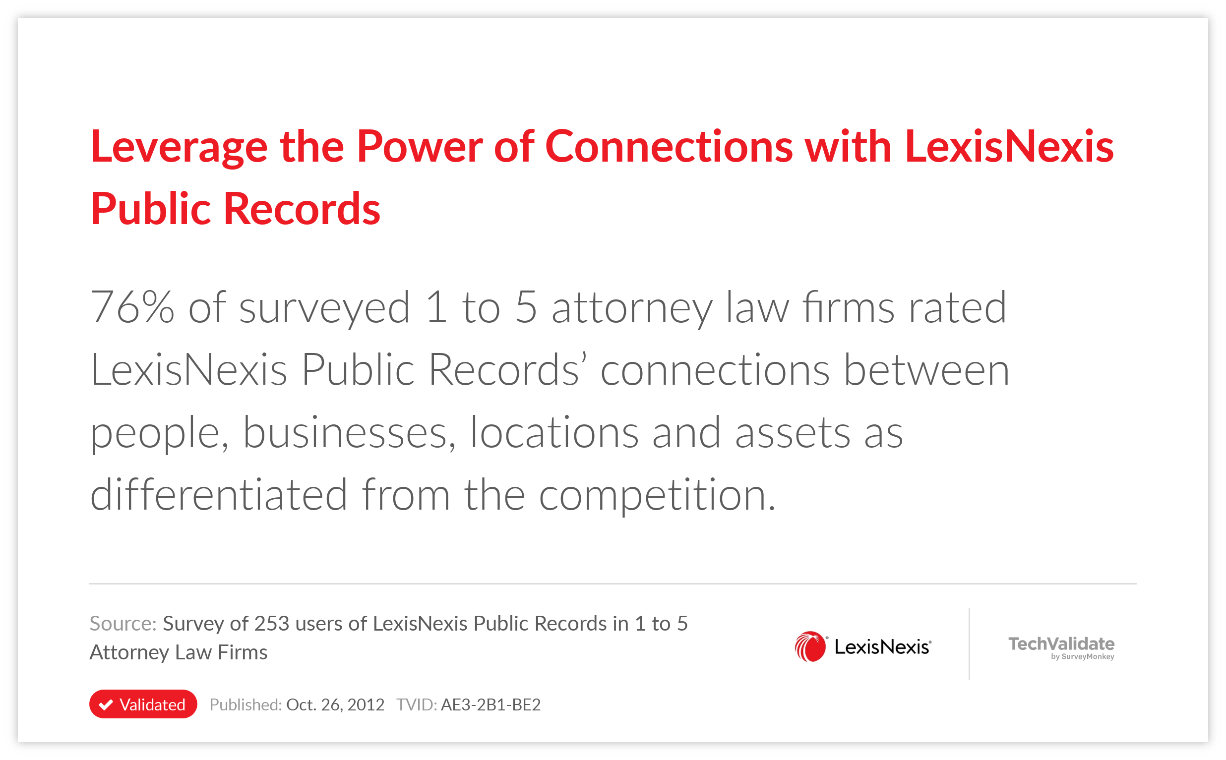Leverage the Power of Connections with LexisNexis Public Records