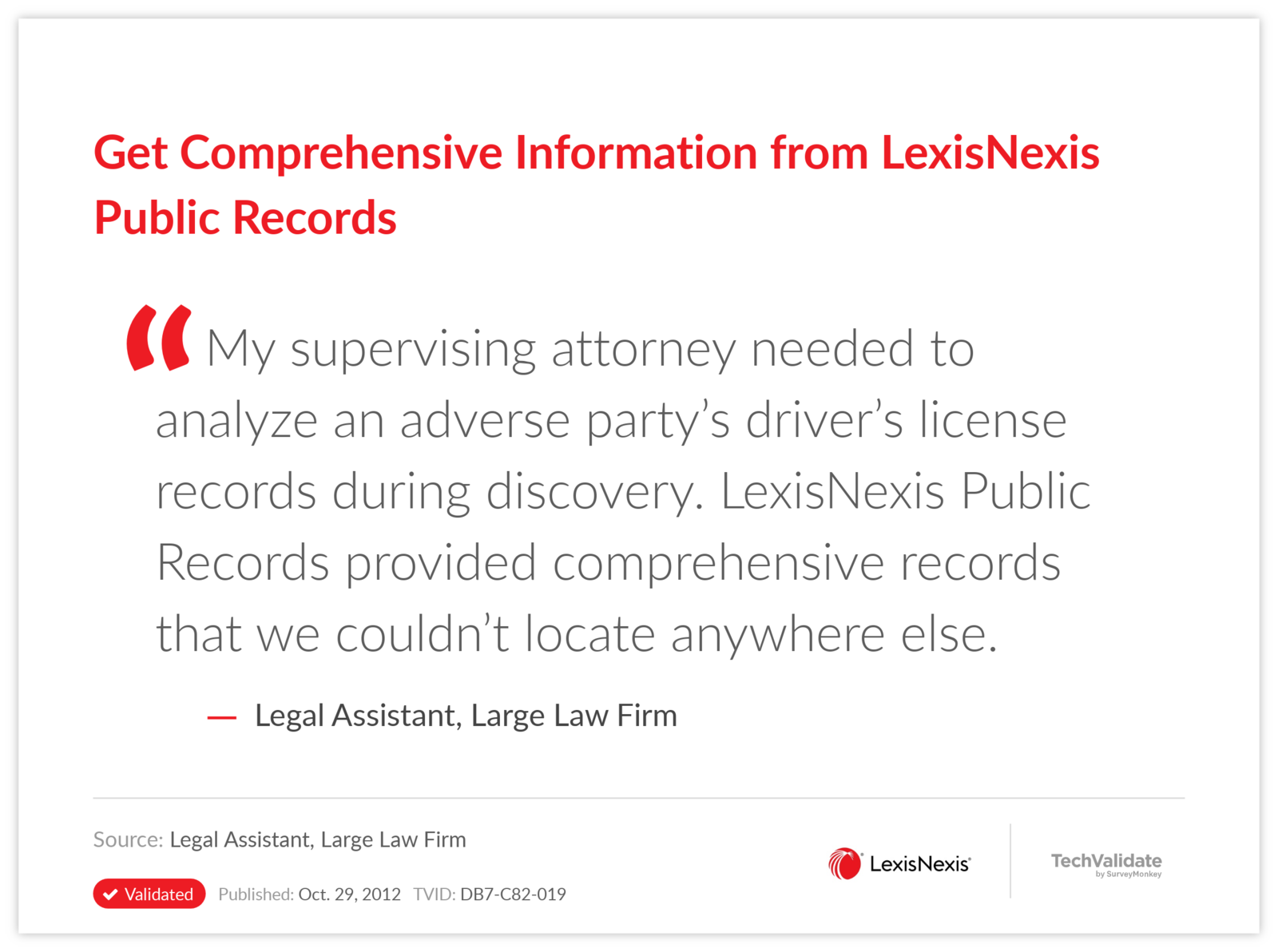 Get Comprehensive Information from LexisNexis Public Records