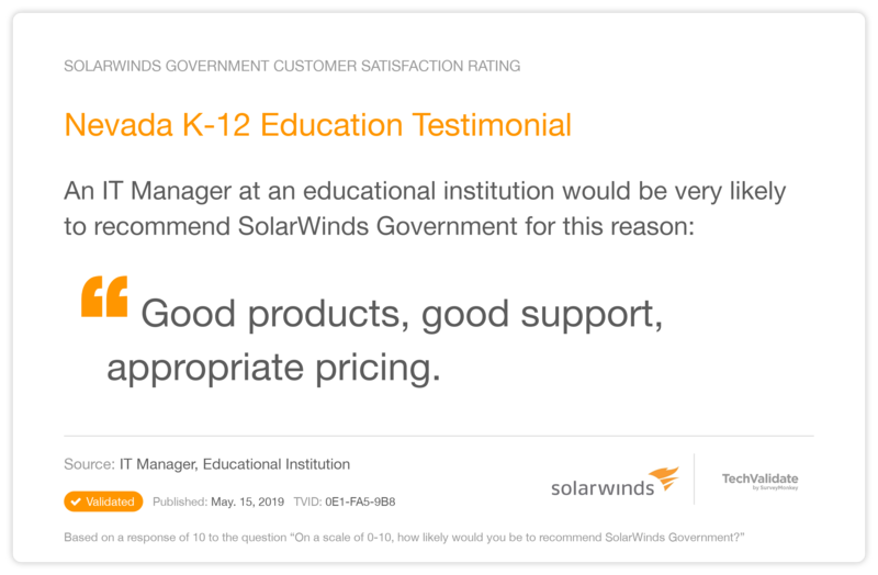 Nevada K-12 Education Testimonial