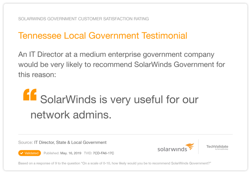 Tennessee Local Government Testimonial
