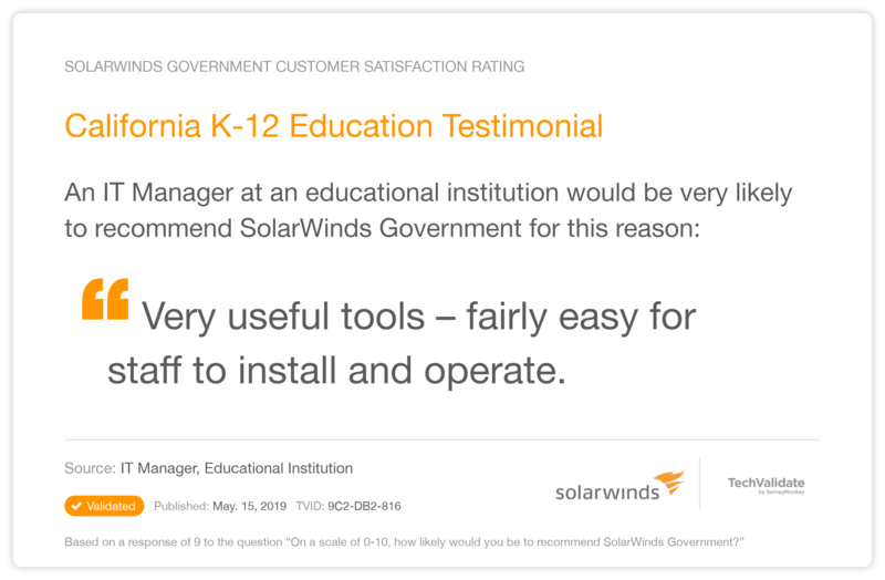 California K-12 Education Testimonial