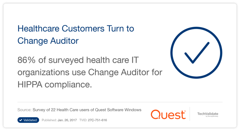 Healthcare Customers Turn to Change Auditor