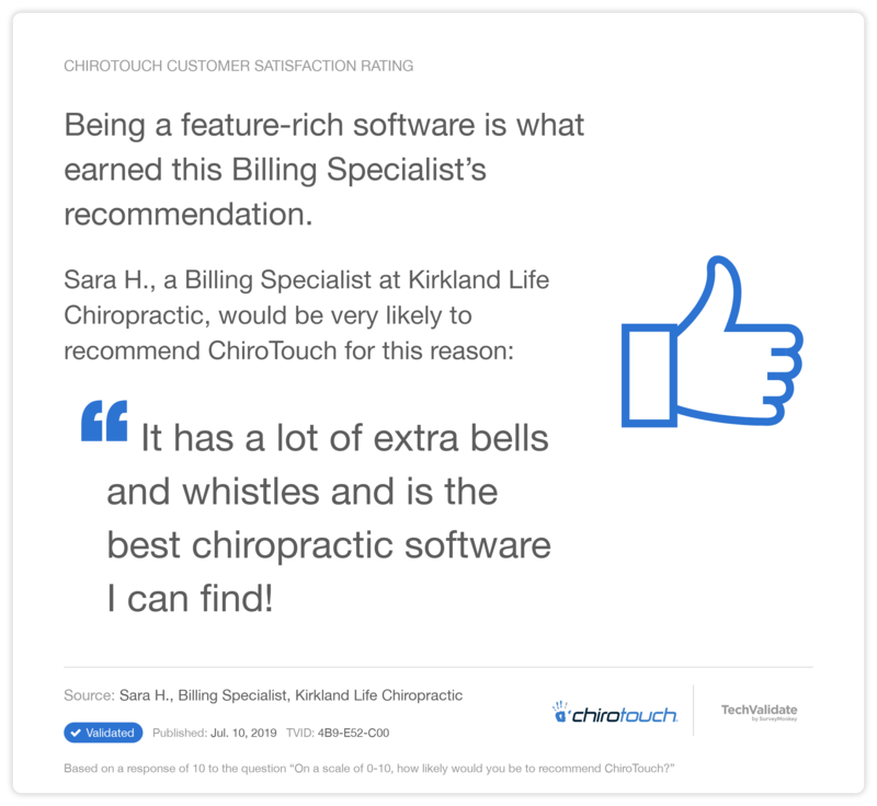 Being a feature-rich software is what earned this Billing Specialist's recommendation.