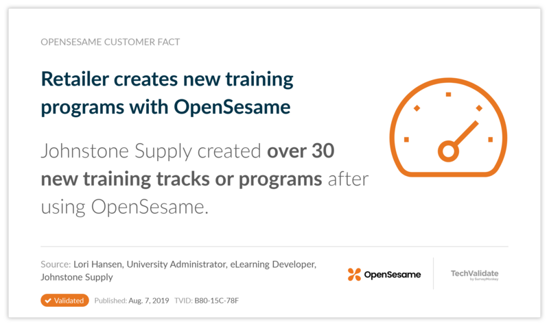Retailer creates new training programs with OpenSesame