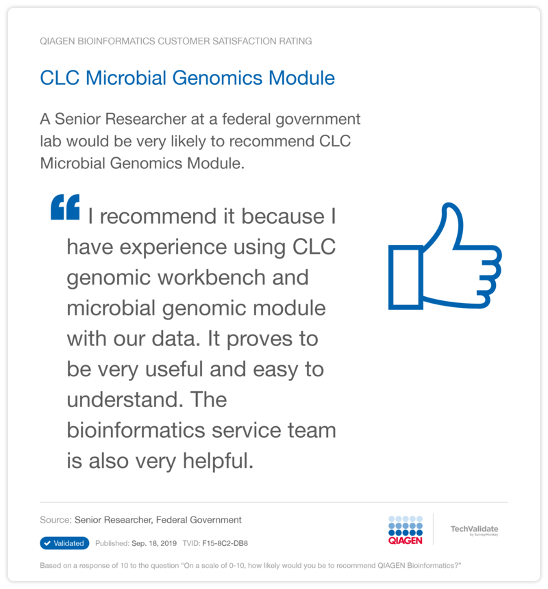 CLC Microbial Genomics Module