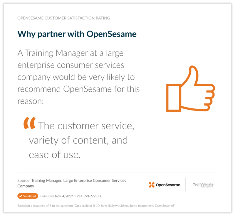 Why partner with OpenSesame
