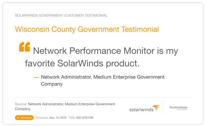 Wisconsin County Government Testimonial