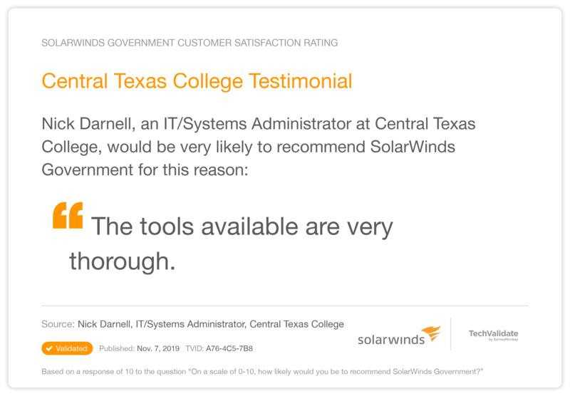 Central Texas College Testimonial