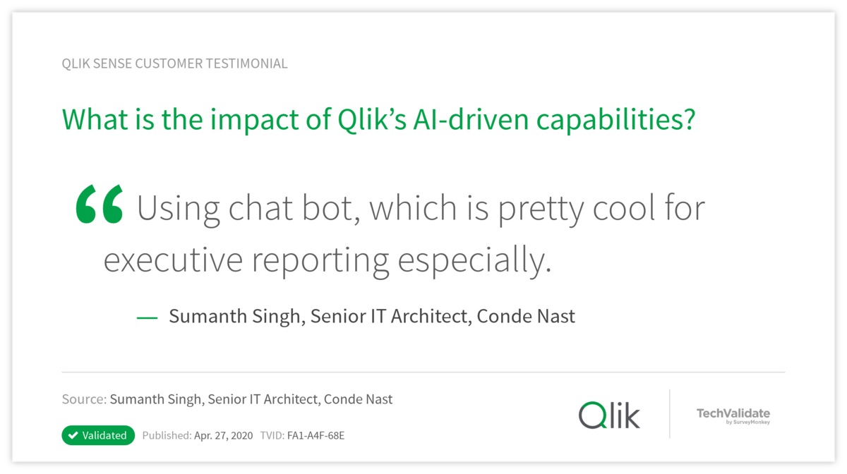 What is the impact of Qlik’s AI-driven capabilities?