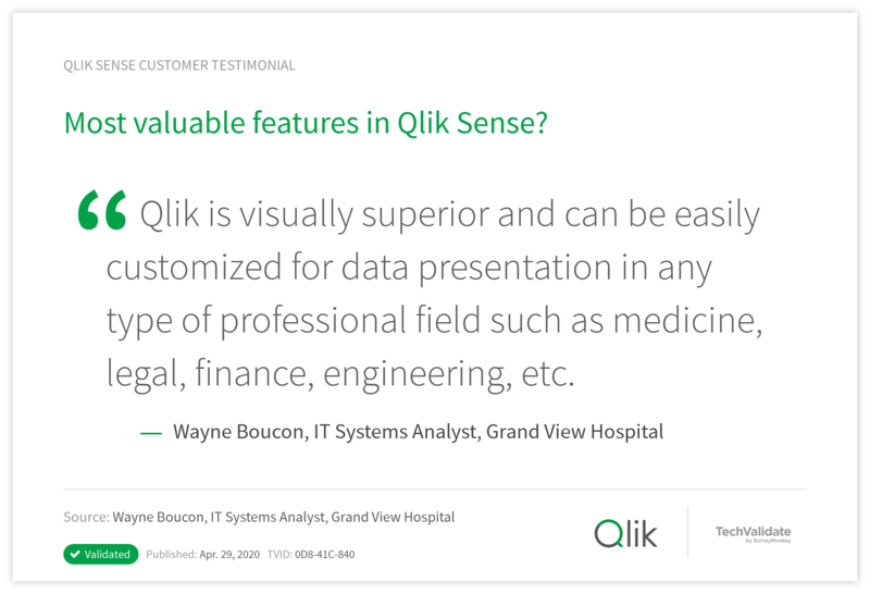 Most valuable features in Qlik Sense?