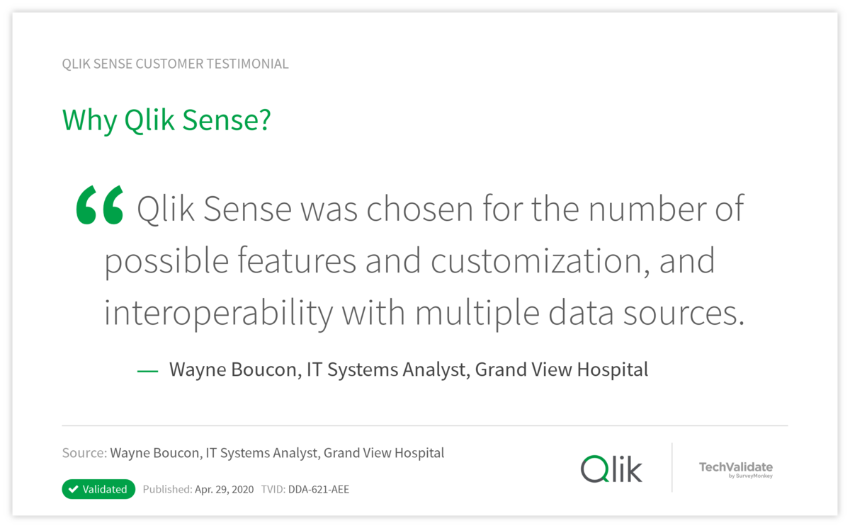 Why Qlik Sense?
