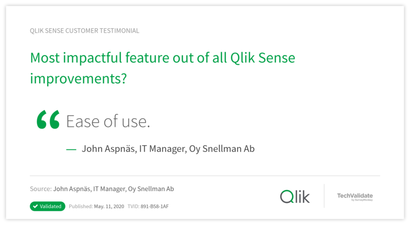 Most impactful feature out of all Qlik Sense improvements?