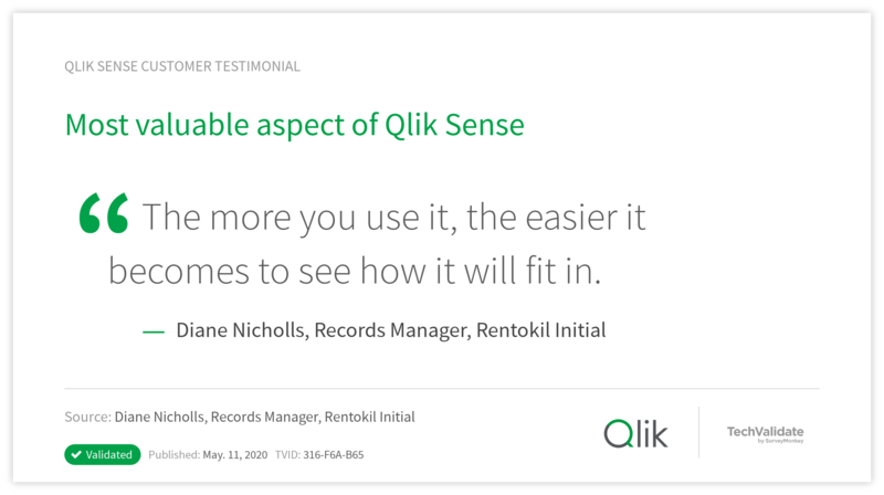 Most valuable aspect of Qlik Sense