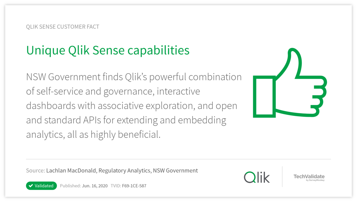 Unique Qlik Sense capabilities