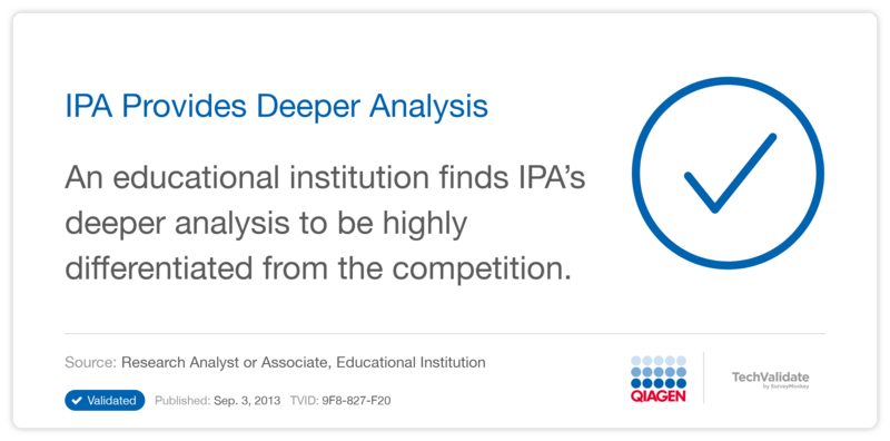 IPA Provides Deeper Analysis