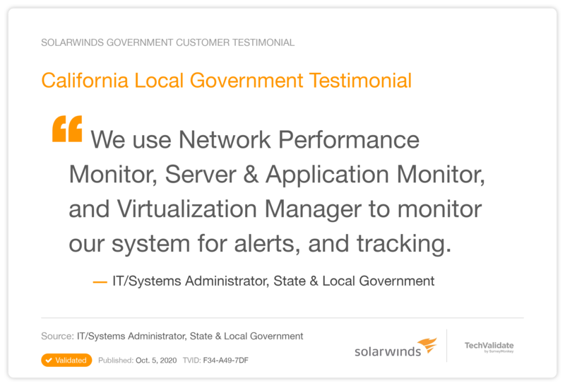 California Local Government Testimonial