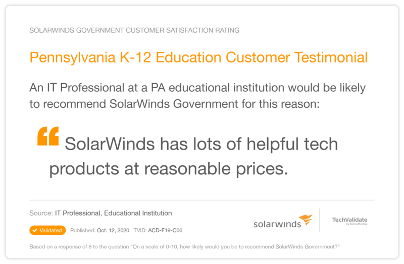 Pennsylvania K-12 Education Customer Testimonial