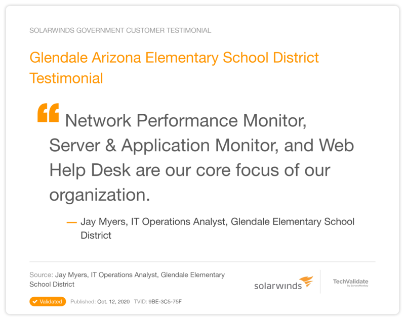 Glendale Arizona Elementary School District Testimonial