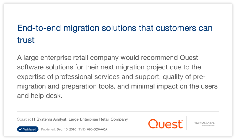 End-to-end migration solutions that customers can trust