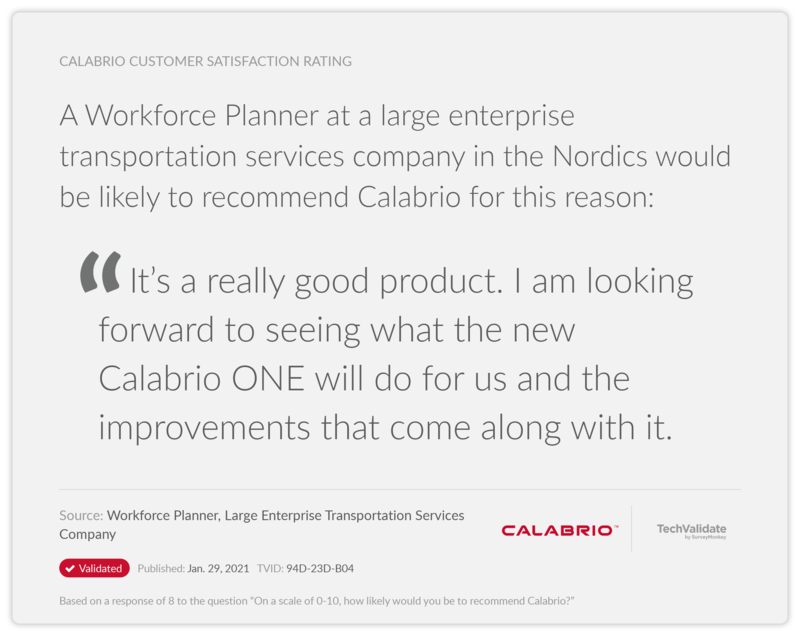 Calabrio Customer Satisfaction Rating