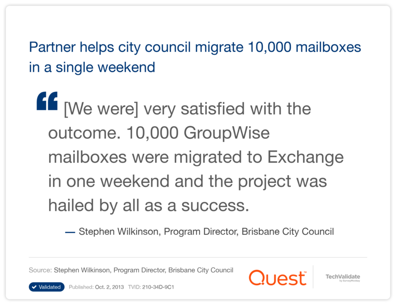 Partner helps city council migrate 10,000 mailboxes in a single weekend