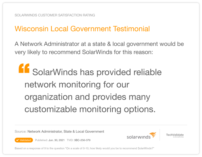 Wisconsin Local Government Testimonial