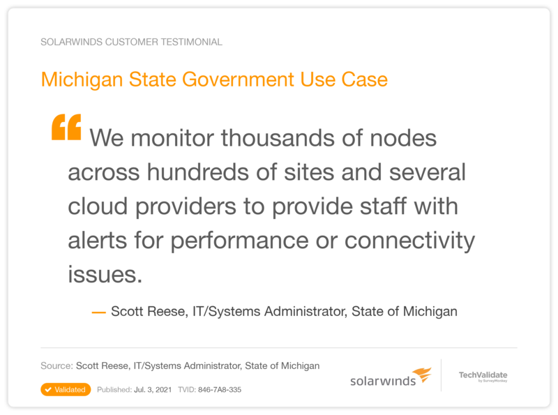 Michigan State Government Use Case