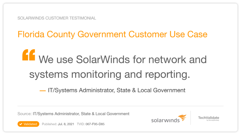 Florida County Government Customer Use Case
