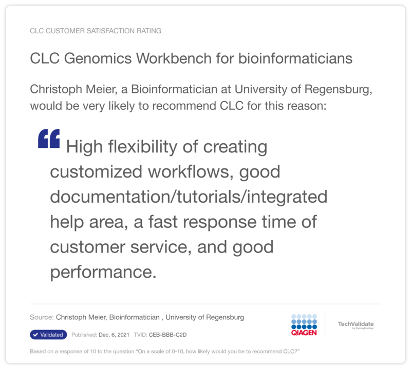 CLC Genomics Workbench for bioinformaticians