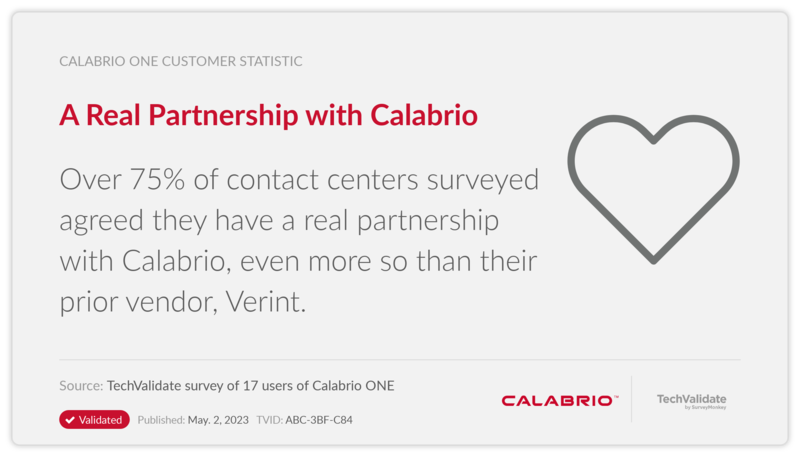 A Real Partnership with Calabrio
