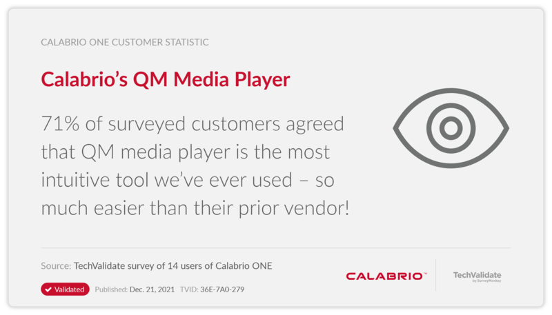 Calabrio's QM Media Player