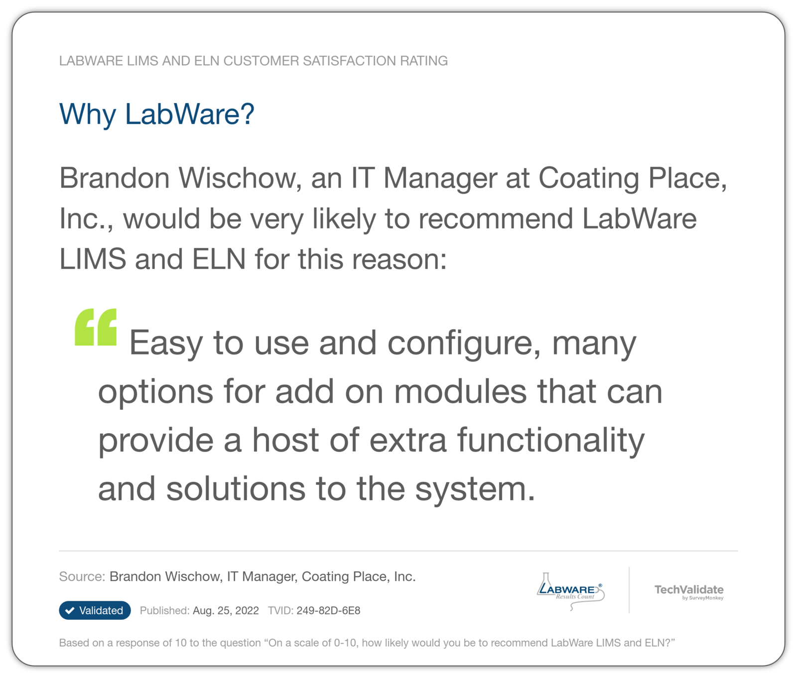 Why LabWare?