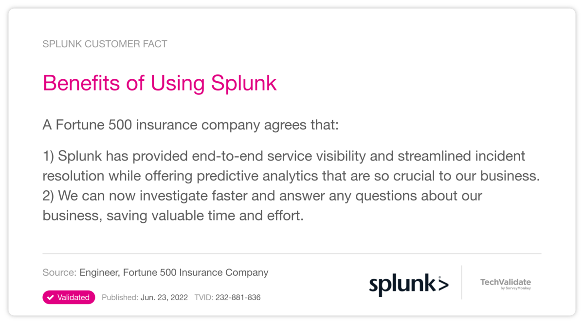 Benefits of Using Splunk