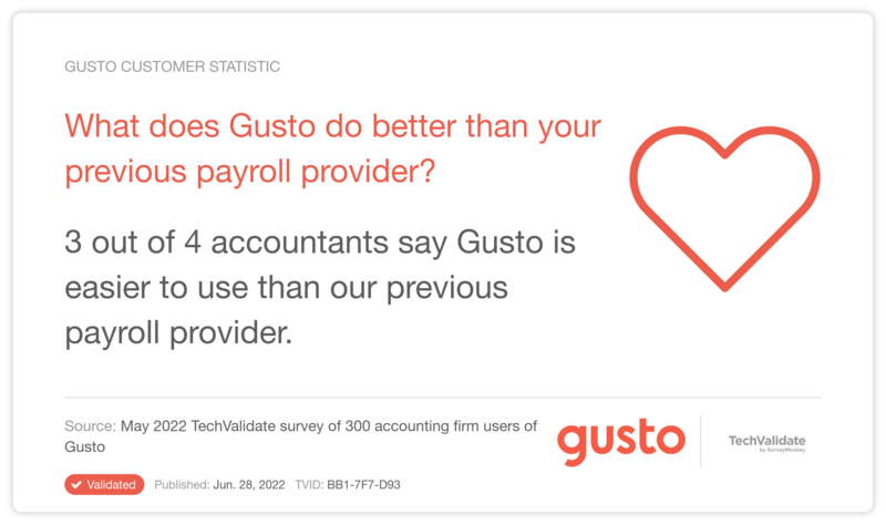 What does Gusto do better than your previous payroll provider?