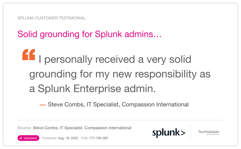 Solid grounding for Splunk admins...
