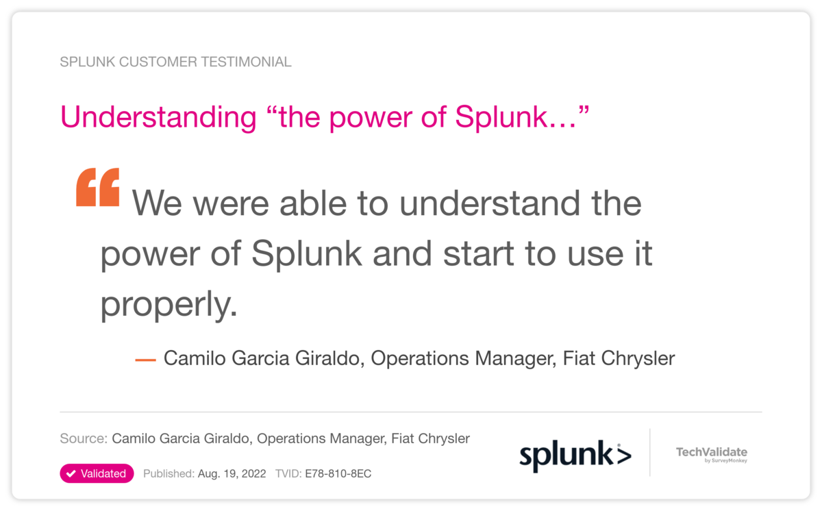 Understanding "the power of Splunk..."