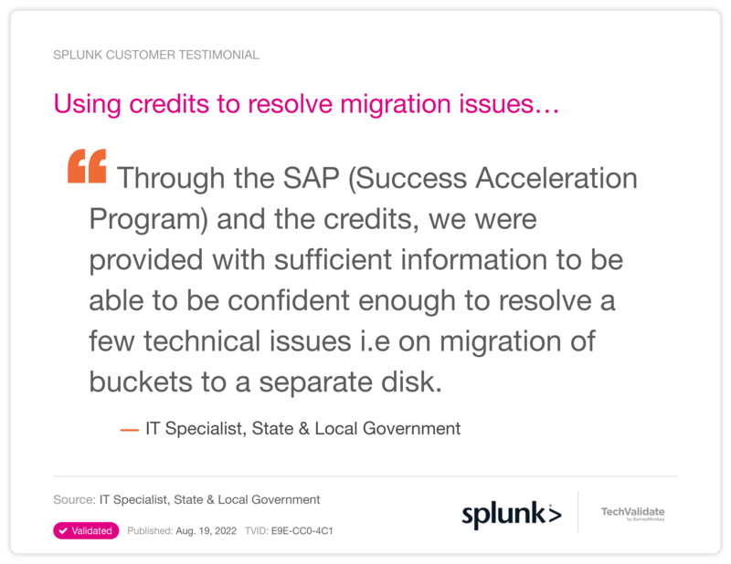 Using credits to resolve migration issues...