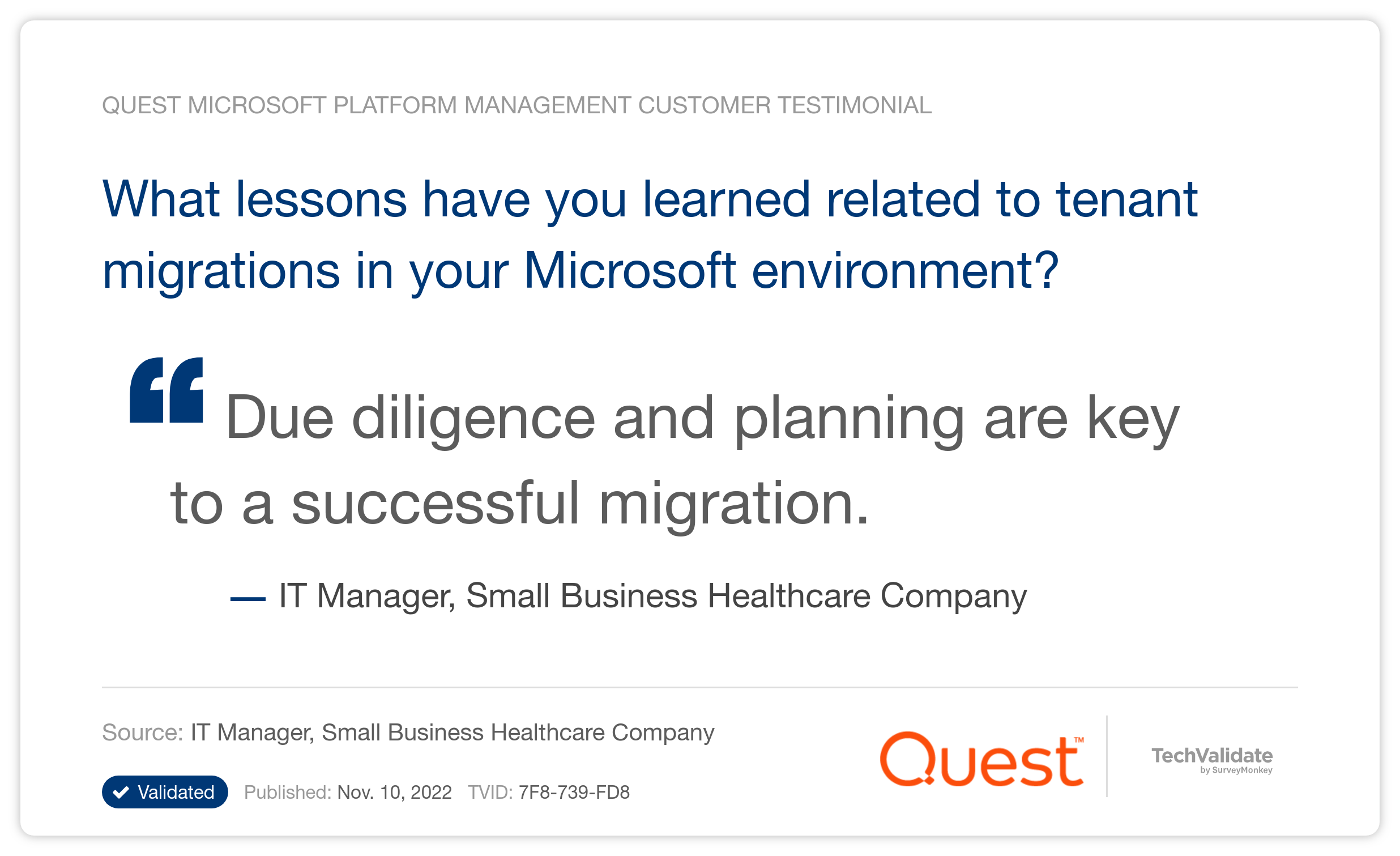What lessons have you learned related to tenant migrations in your Microsoft environment?
