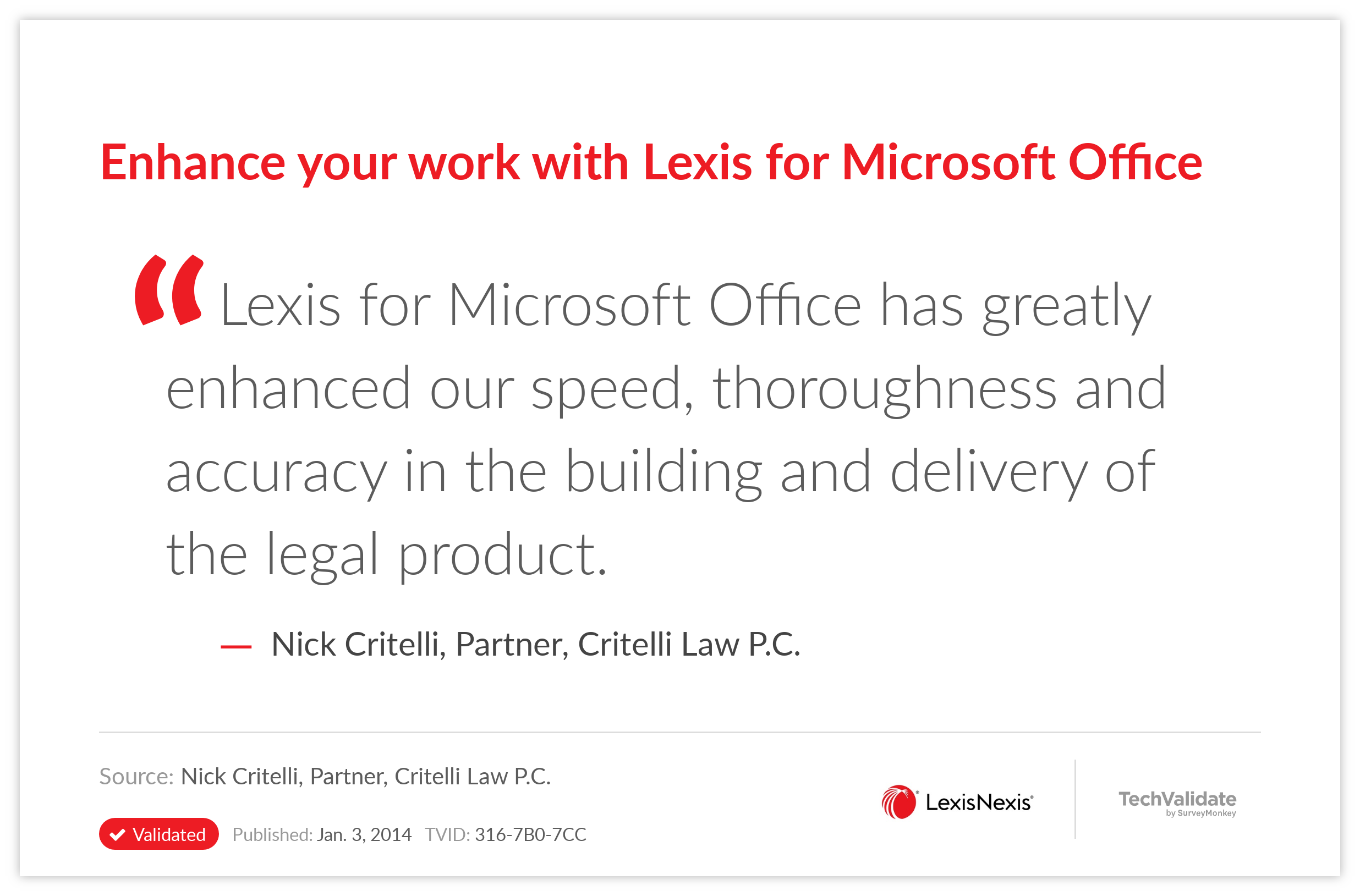 Enhance your work with Lexis for Microsoft Office