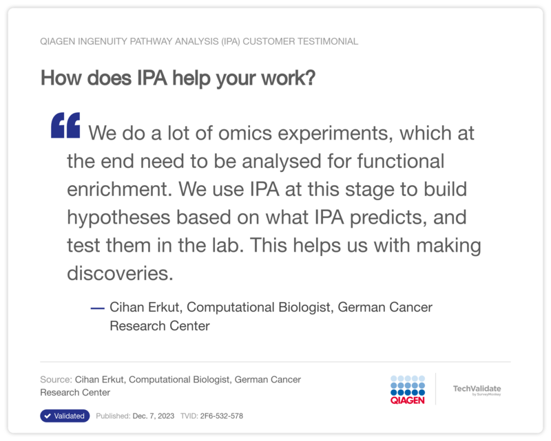 How does IPA help your work?