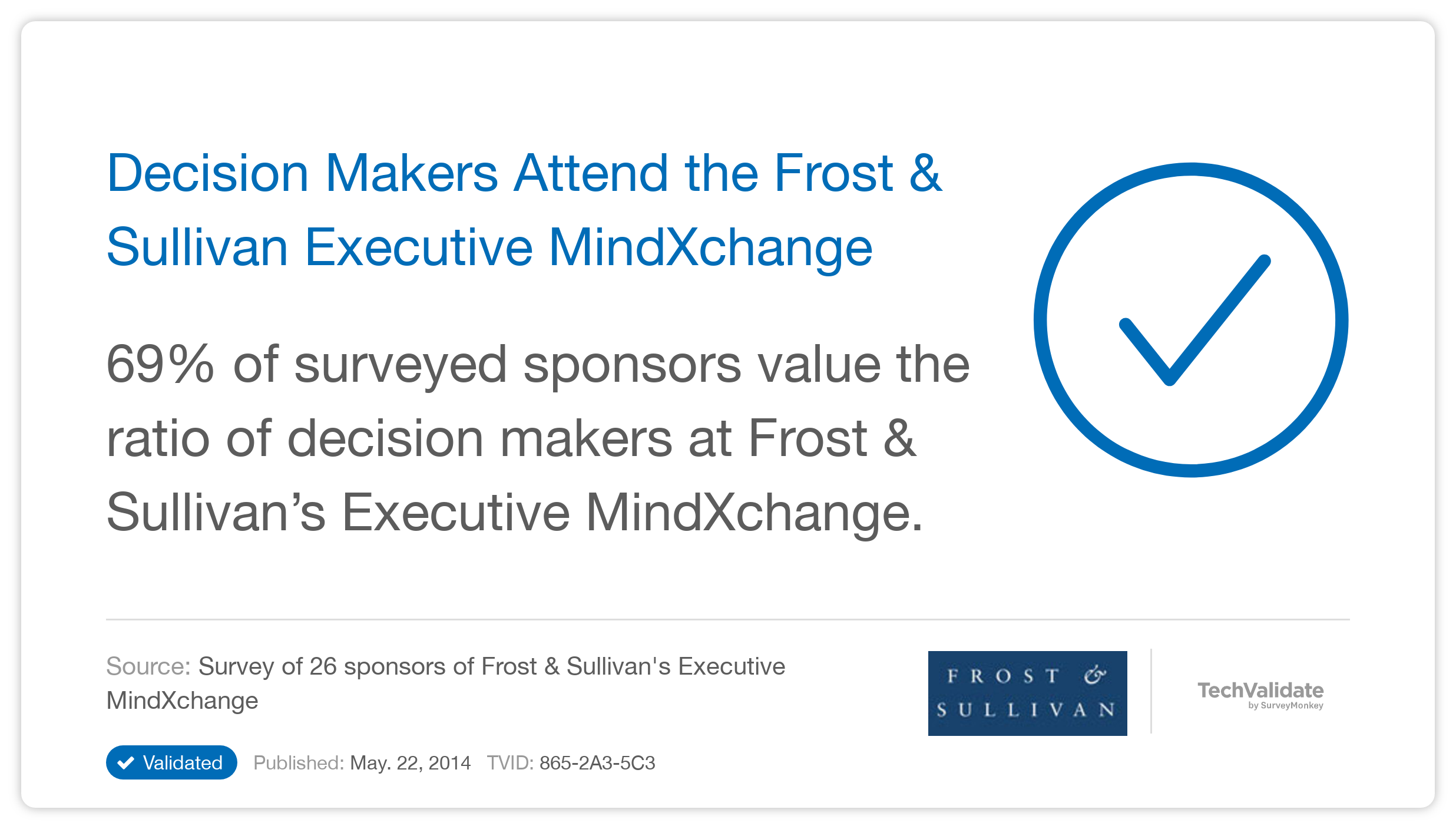 Decision Makers Attend the Frost & Sullivan Executive MindXchange