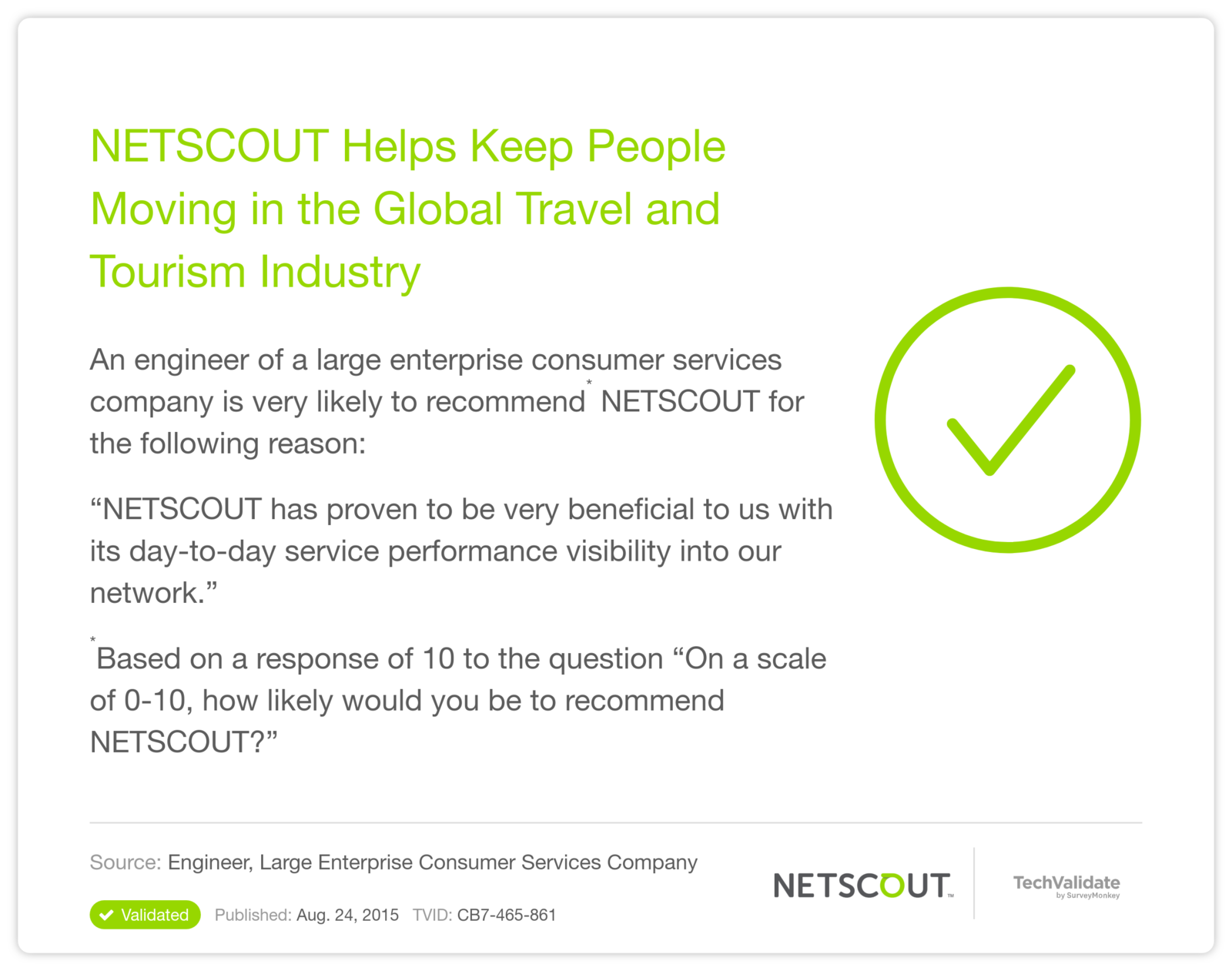 NETSCOUT Helps Keep People Moving in the Global Travel and Tourism Industry