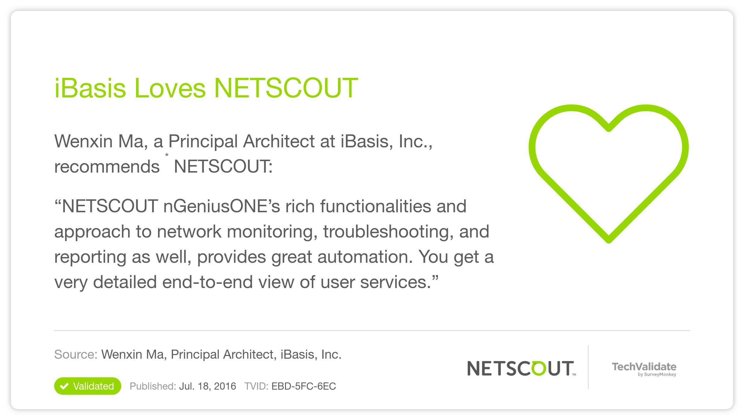 iBasis Loves NETSCOUT