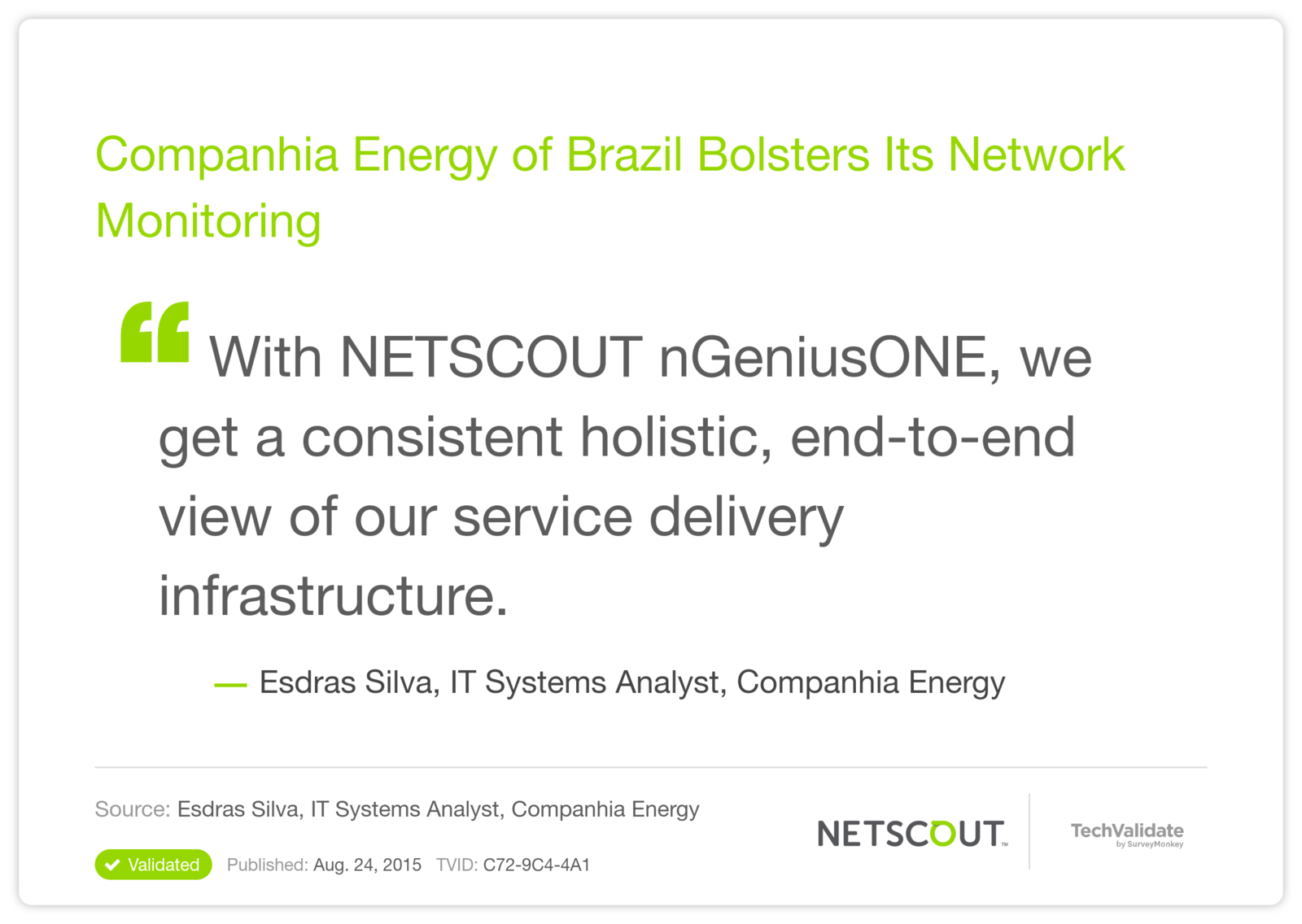 Companhia Energy of Brazil Bolsters Its Network Monitoring