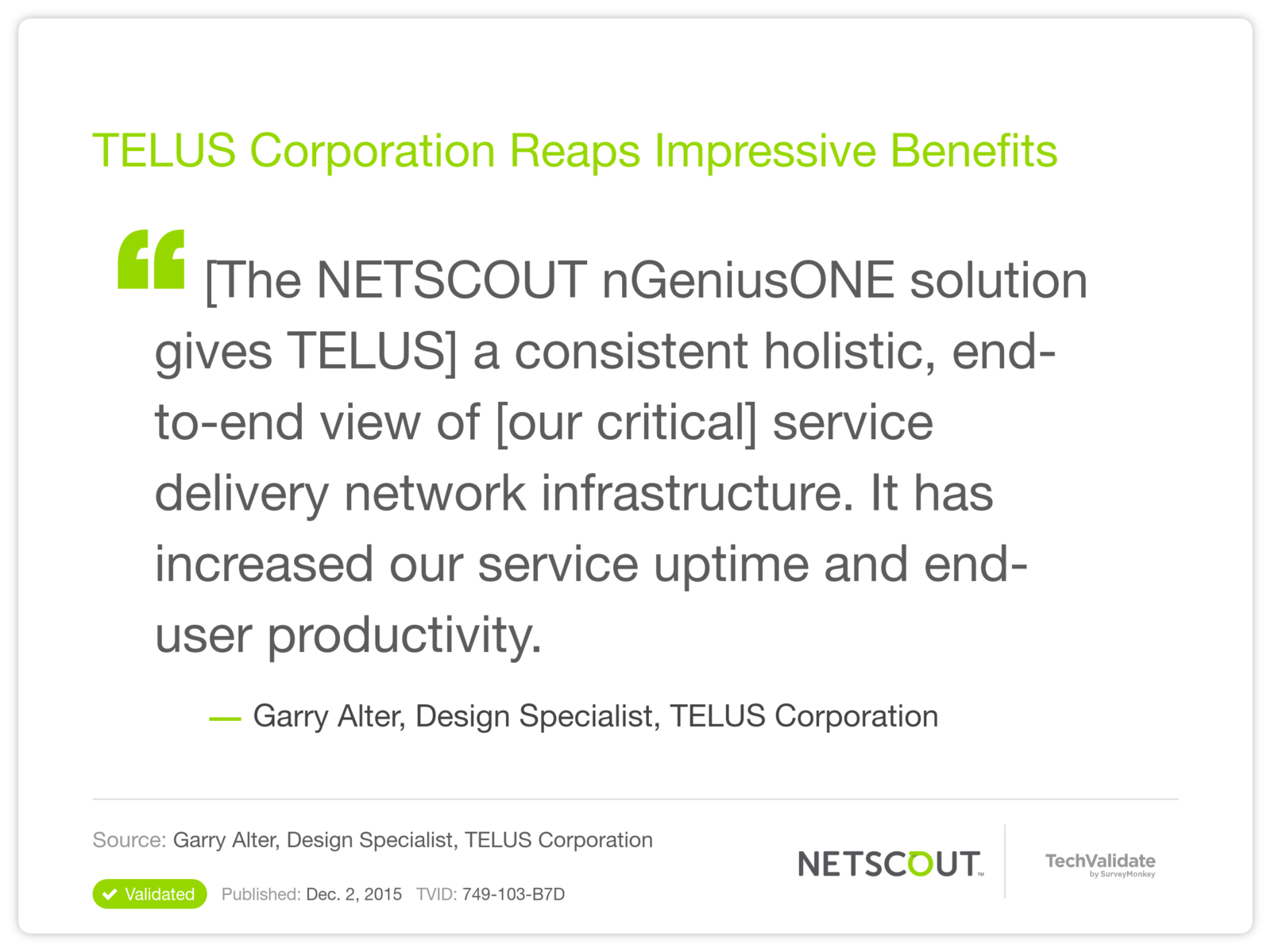 TELUS Corporation Reaps Impressive Benefits